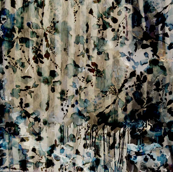 Geometrik suluboya doku tekrar modern desen