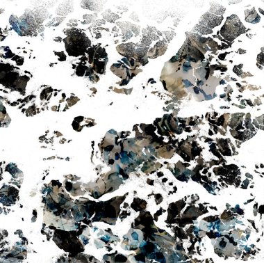 Geometrik suluboya doku tekrar modern desen