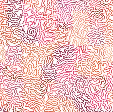 Geometrik suluboya doku tekrar modern desen