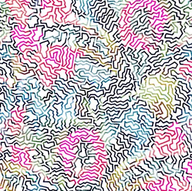 Geometrik suluboya doku tekrar modern desen