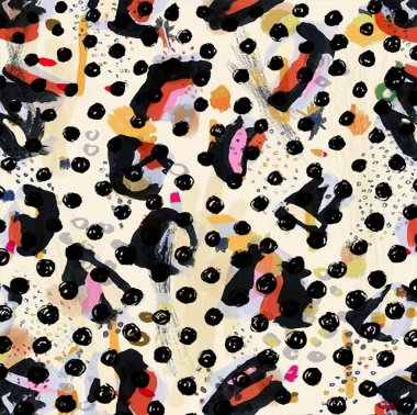 Geometrik suluboya doku tekrar modern desen