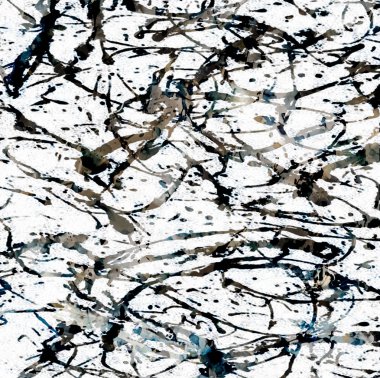 Geometrik suluboya doku tekrar modern desen