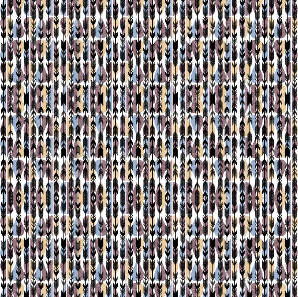 Geometrik suluboya doku tekrar modern desen