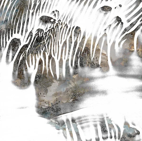 Geometrik suluboya doku tekrar modern desen