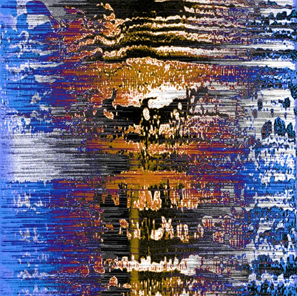 Geometrik suluboya doku tekrar modern desen