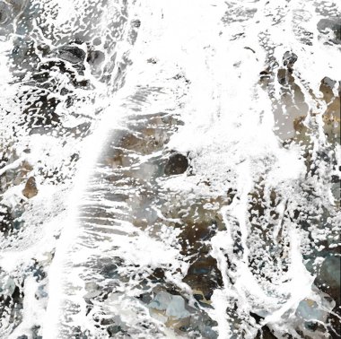 Geometrik suluboya doku tekrar modern desen