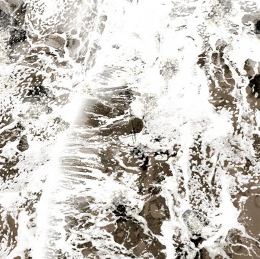 Geometrik suluboya doku tekrar modern desen