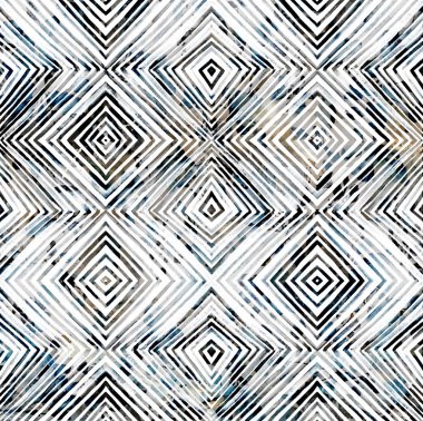 Geometrik suluboya doku tekrar modern desen