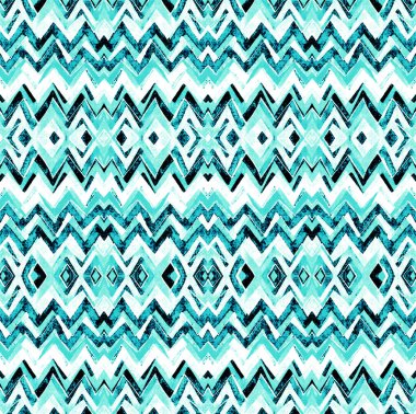 Geometrik suluboya doku tekrar modern desen