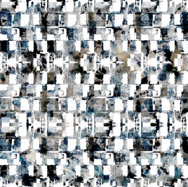 Geometrik suluboya doku tekrar modern desen