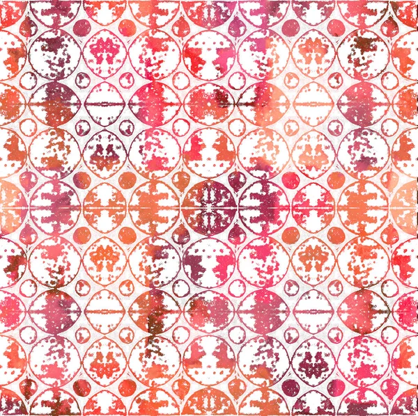 Geometrik suluboya doku tekrar modern desen