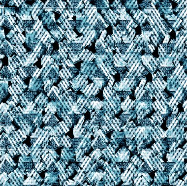 Geometrik suluboya doku tekrar modern desen