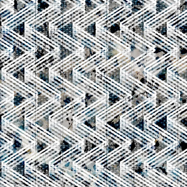 Acuarela Geométrica Textura Repetir Patrón Moderno —  Fotos de Stock