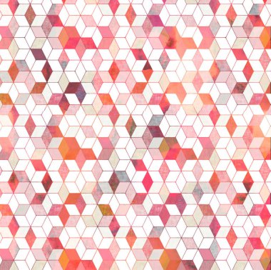 Geometri doku tekrar modern desen