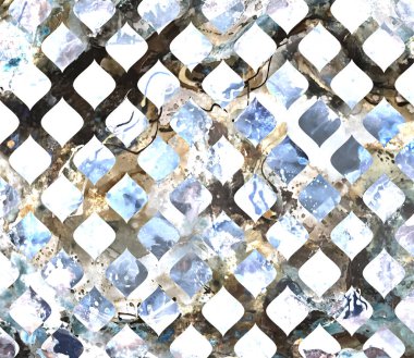 Geometri doku tekrar modern desen