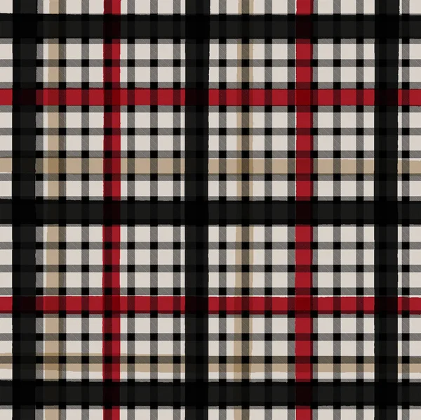 Christmas Checks Repeat Modern Pattern — Stock Photo, Image