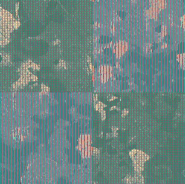 Batikolt Tie Dye Ismételt Modern Mintázat — Stock Fotó