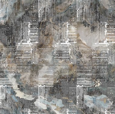 Geometri doku tekrar modern desen