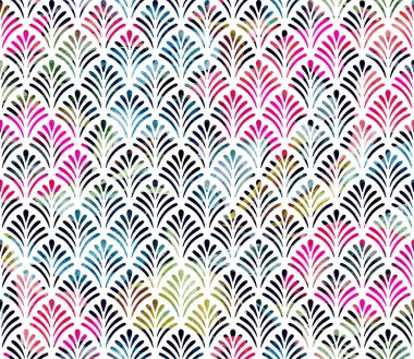 Geometri doku tekrar modern desen