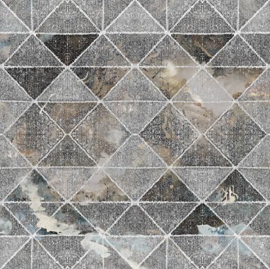 Geometri doku tekrar modern desen