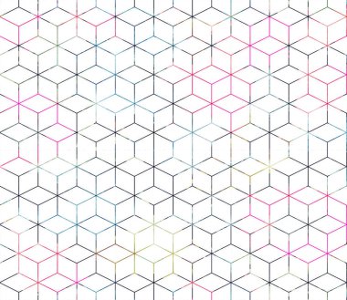 Geometri doku tekrar modern desen