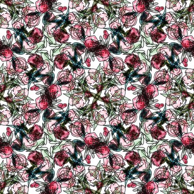 Geometri doku yaratıcı tekrar modern desen