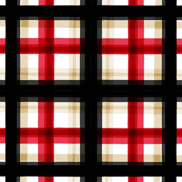 Plaid Check Modern Repeat Pattern — Stock Photo, Image