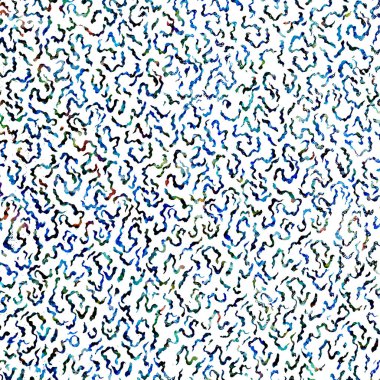 Suluboya efektli geometrik desen