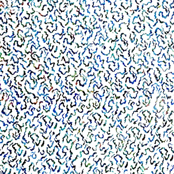 Suluboya efektli geometrik desen