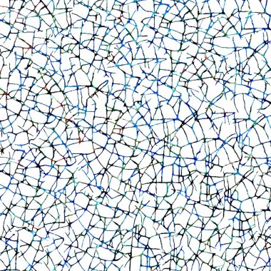 Suluboya efektli geometrik desen