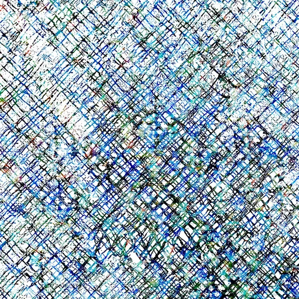 Suluboya efektli geometrik desen