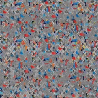 Suluboya efektli geometrik desen