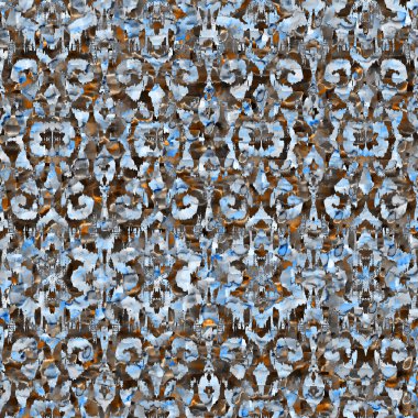 Suluboya efektli geometrik desen