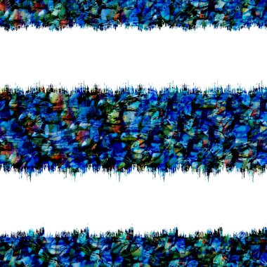 Suluboya efektli geometrik desen