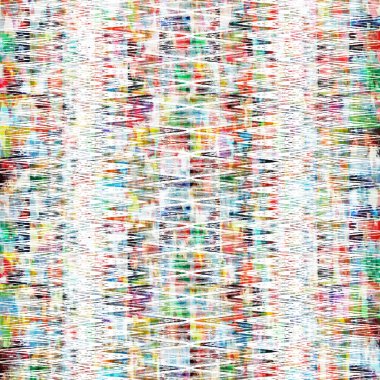 Suluboya efektli geometrik desen