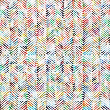 Suluboya efektli geometrik desen