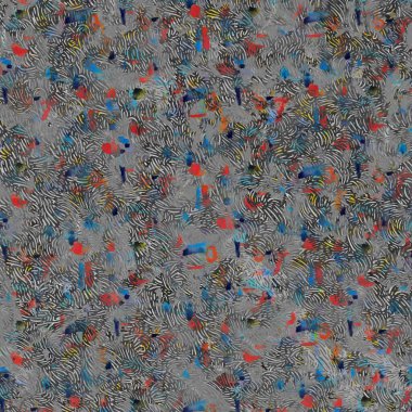 Suluboya efektli geometrik desen