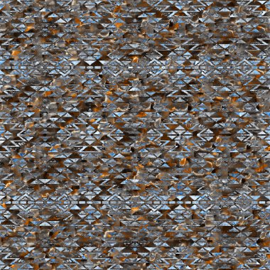 Suluboya efektli geometrik desen