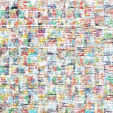 Suluboya efektli geometrik desen