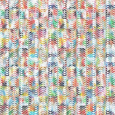 Suluboya efektli geometrik desen