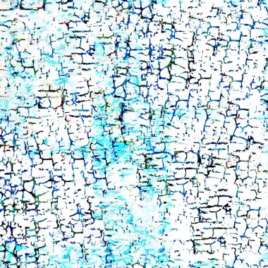 Suluboya efektli geometrik desen