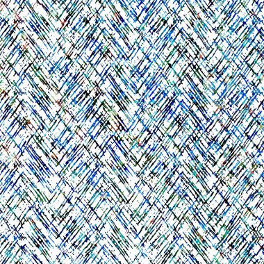 Suluboya efektli geometrik desen