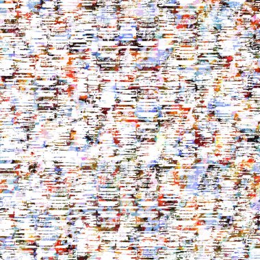 Suluboya efektli geometrik desen