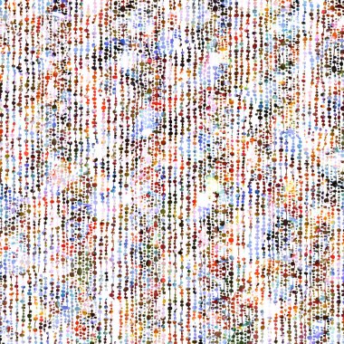 Suluboya efektli geometrik desen