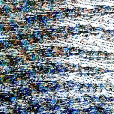 Suluboya efektli geometrik desen