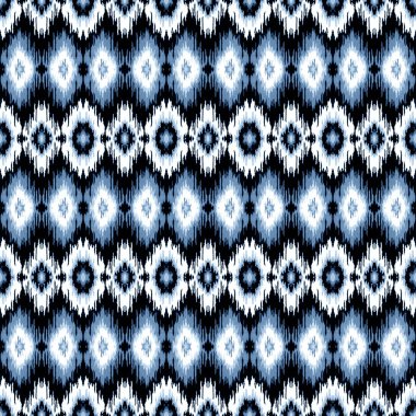 Suluboya efektli geometrik desen