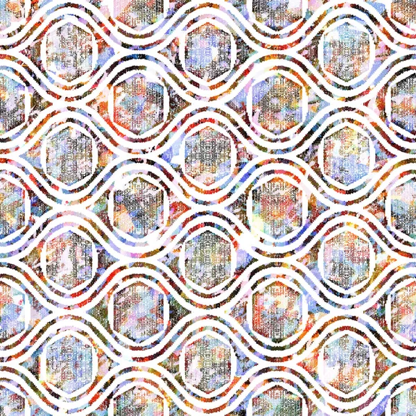 Geometric Texture Pattern Watercolor Effect — Stock Photo, Image
