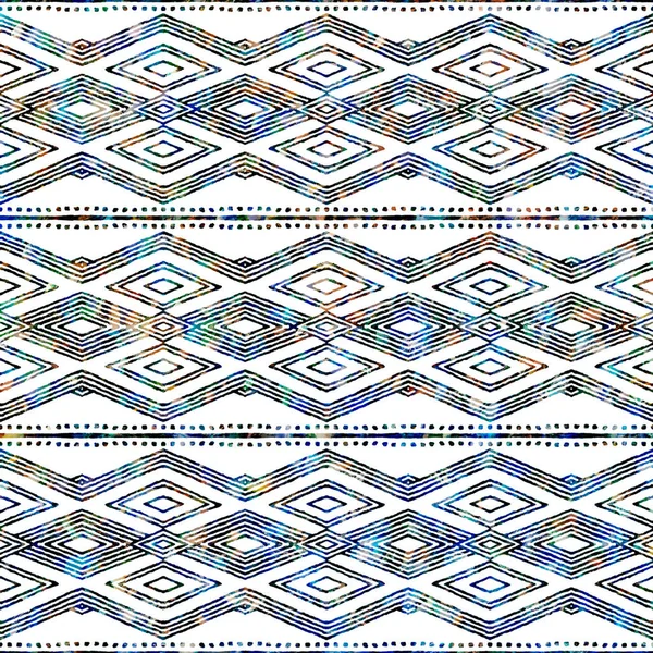 水彩効果のある幾何学的テクスチャパターン — ストック写真
