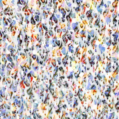 Suluboya efektli geometrik desen