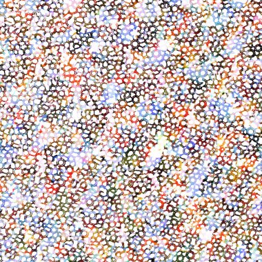 Suluboya efektli geometrik desen